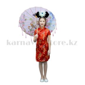Детское китайское платье Ципао (красное)