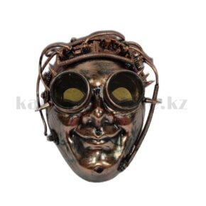 Карнавальная маска киборг стимпанк бронза