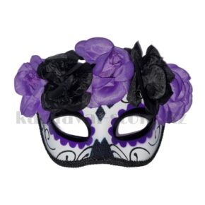 Карнавальная маска «Катрина» (фиолетовая)