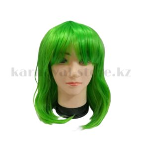 Зеленое каре, парик карнавальный