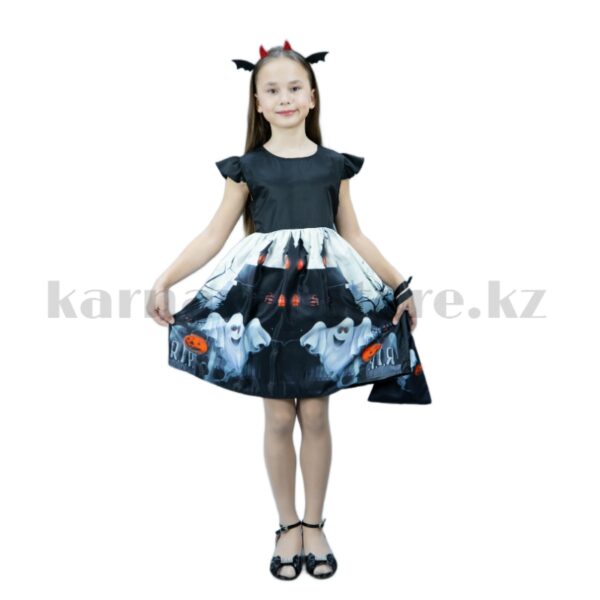 Костюм привидения для девочки, платье на Хэллоуин в Алматы и Астане
